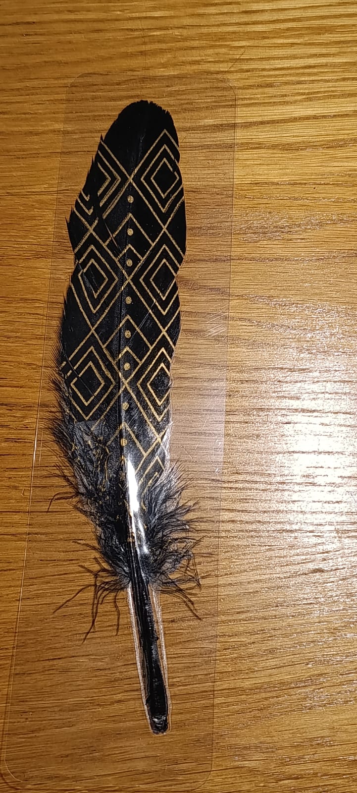 Záložka do knihy OCHRÁNCE ČTOUCÍCH - černé peří - Obrázek 4