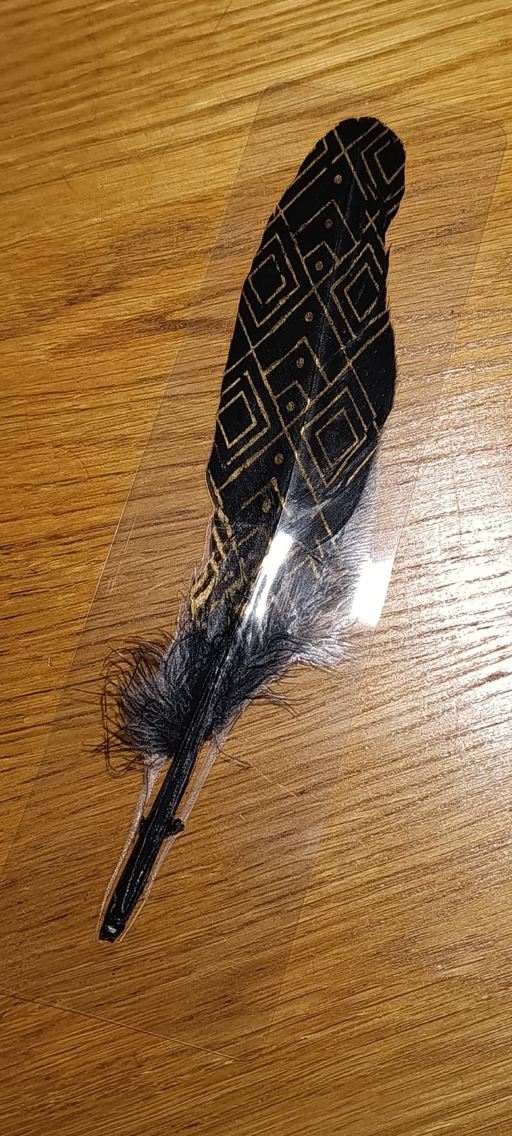 Záložka do knihy OCHRÁNCE ČTOUCÍCH - černé peří - Obrázek 5