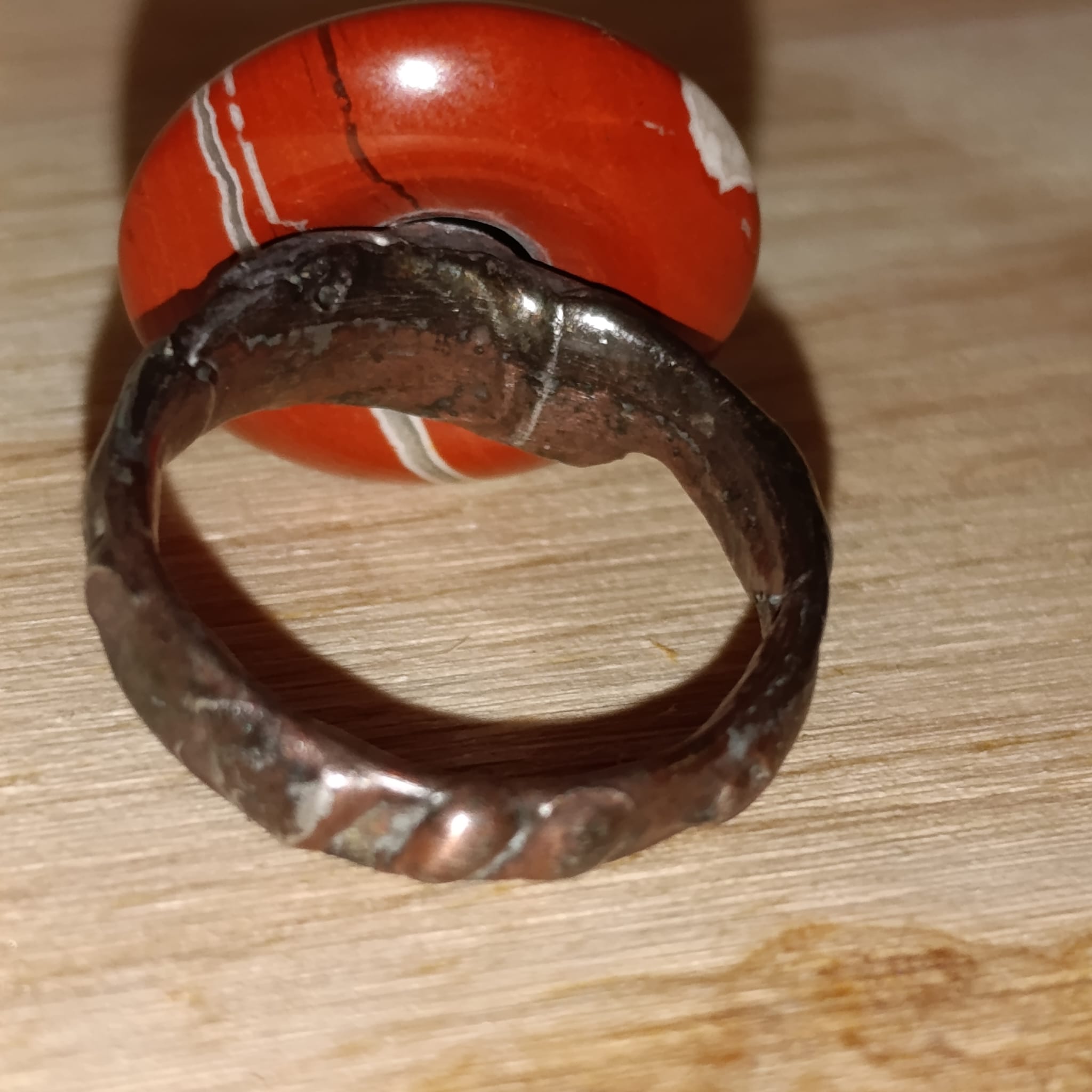 Prsten ASMR Spinner jaspis obvod 54 mm - Obrázek 2