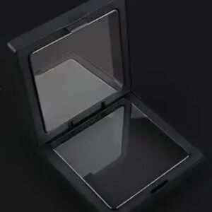 Krabička na šperk plast černá malá