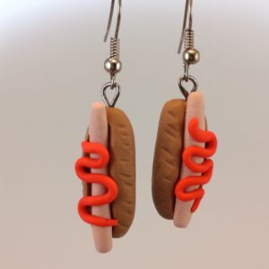 Hot Dog var.1 - Fimo náušnice
