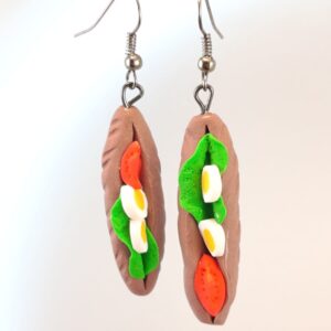 Bagetka var.2 - Fimo náušnice