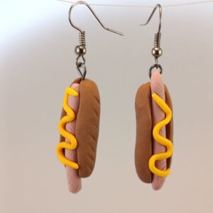 Hot Dog var.3 - Fimo náušnice