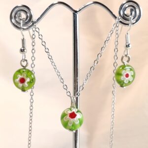 Benátský Millefiori Set s řetízkem var.3