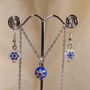 Benátský Millefiori Set s řetízkem var.6