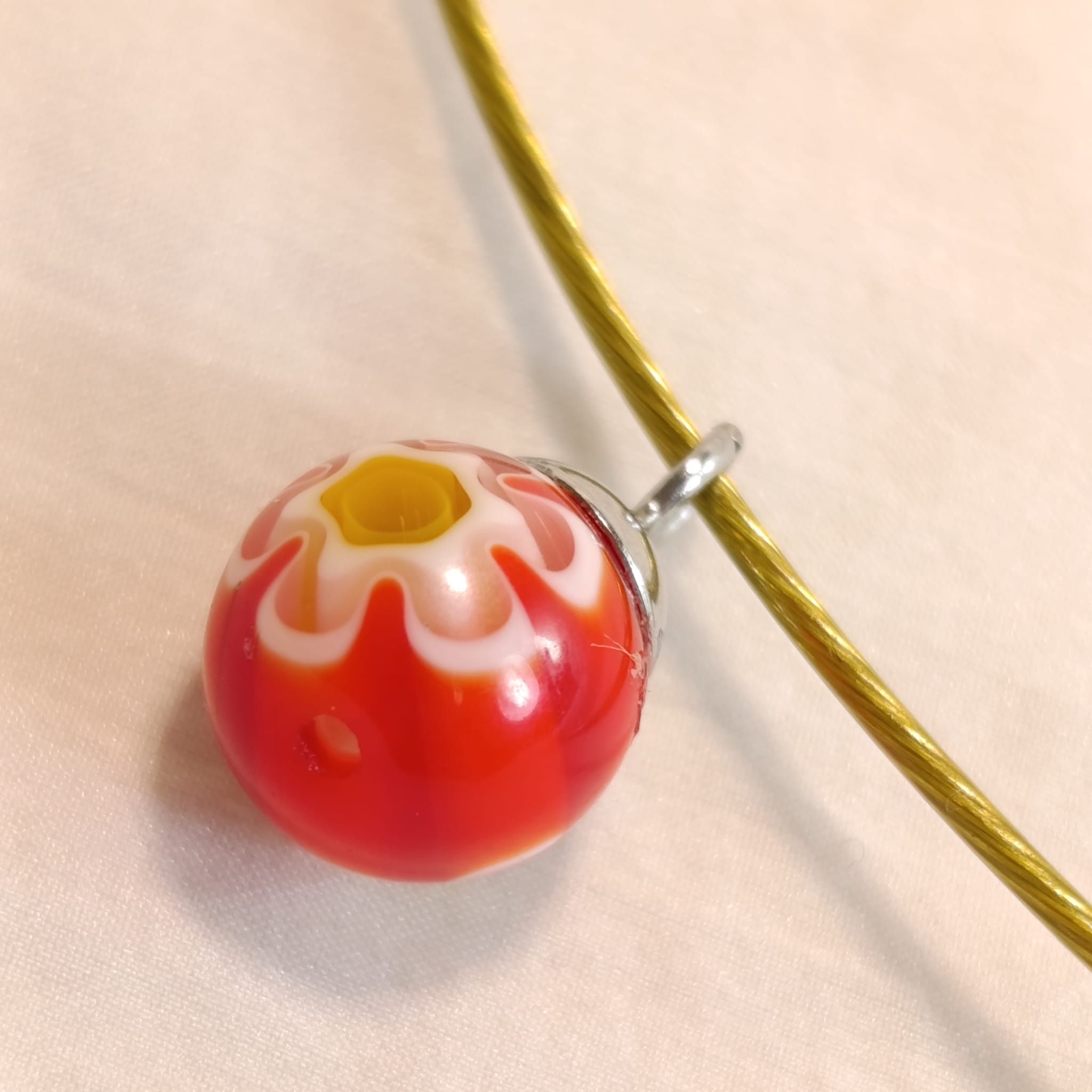 Benátský Millefiori náhrdelník se strunou 47 cm var.3