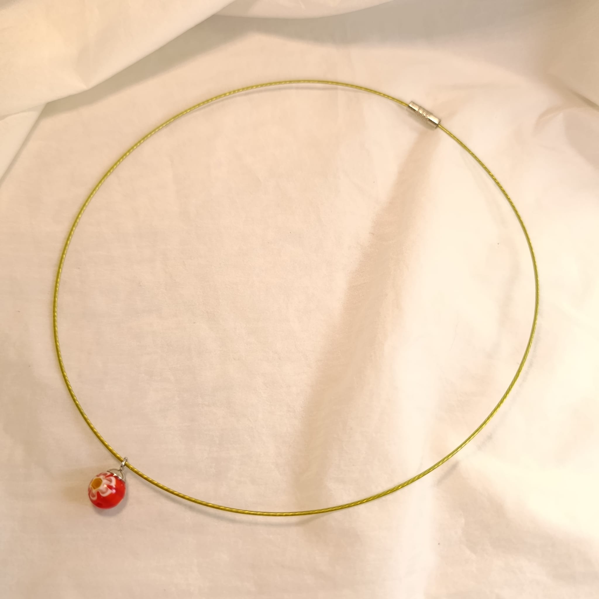 Benátský Millefiori náhrdelník se strunou 47 cm var.3 - Obrázek 2