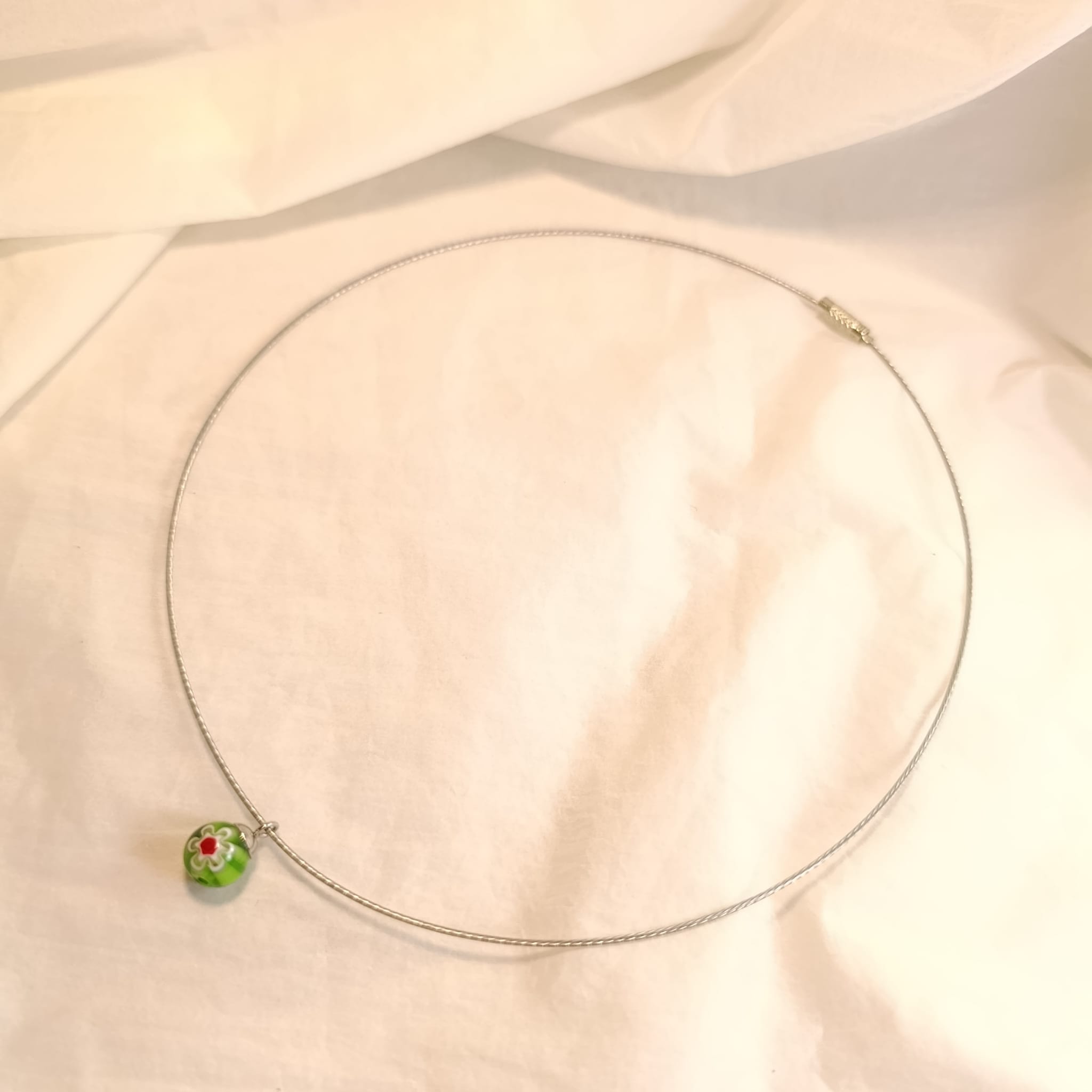 Benátský Millefiori náhrdelník se strunou 47 cm var.4 - Obrázek 2