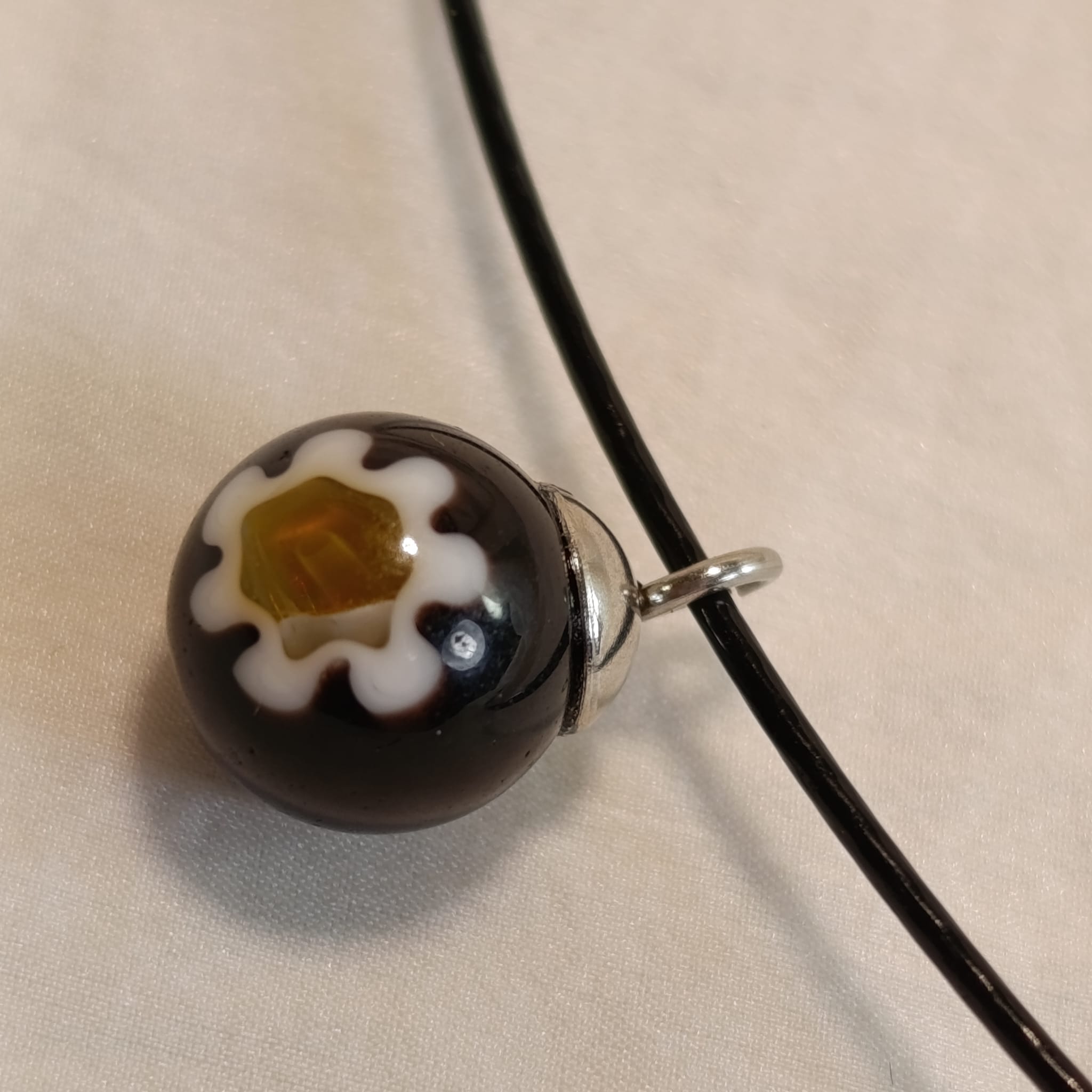 Benátský Millefiori náhrdelník se strunou 47 cm var.5