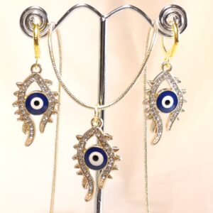 Souprava zlaté oči Kleopatry řetízek délka 60 cm