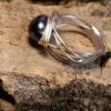 Prsten Černá Perla obvod 54,5mm