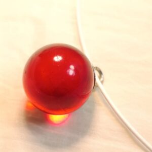 Náhrdelník skleněná kulička na struně 47 cm var.4