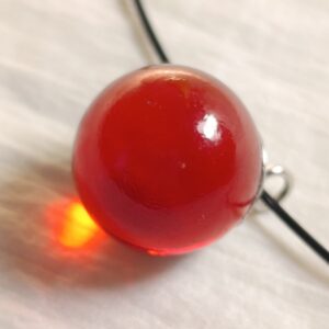 Náhrdelník skleněná kulička na struně 47 cm var.7