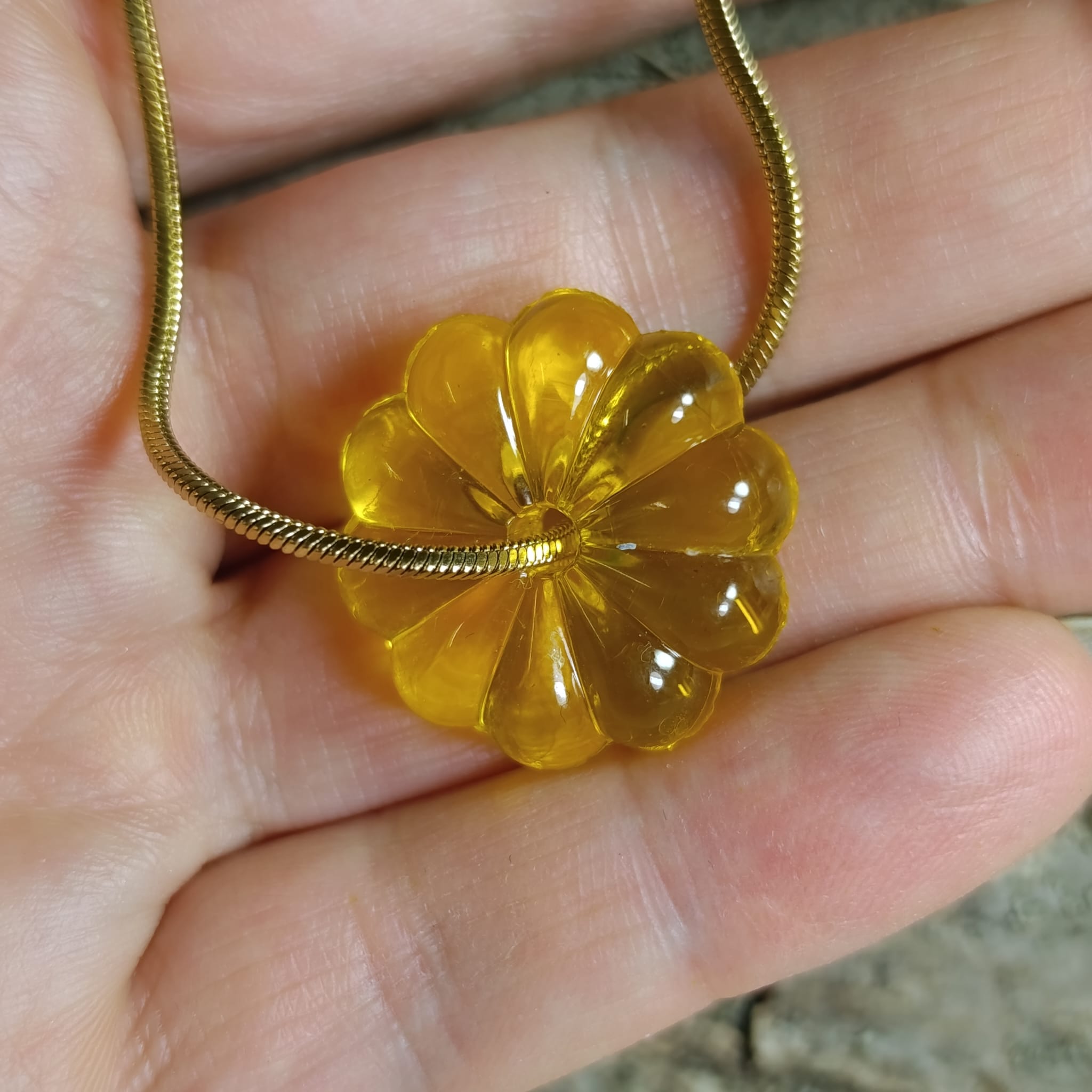 Náhrdelník HONEY na řetízku 60 cm - Obrázek 4