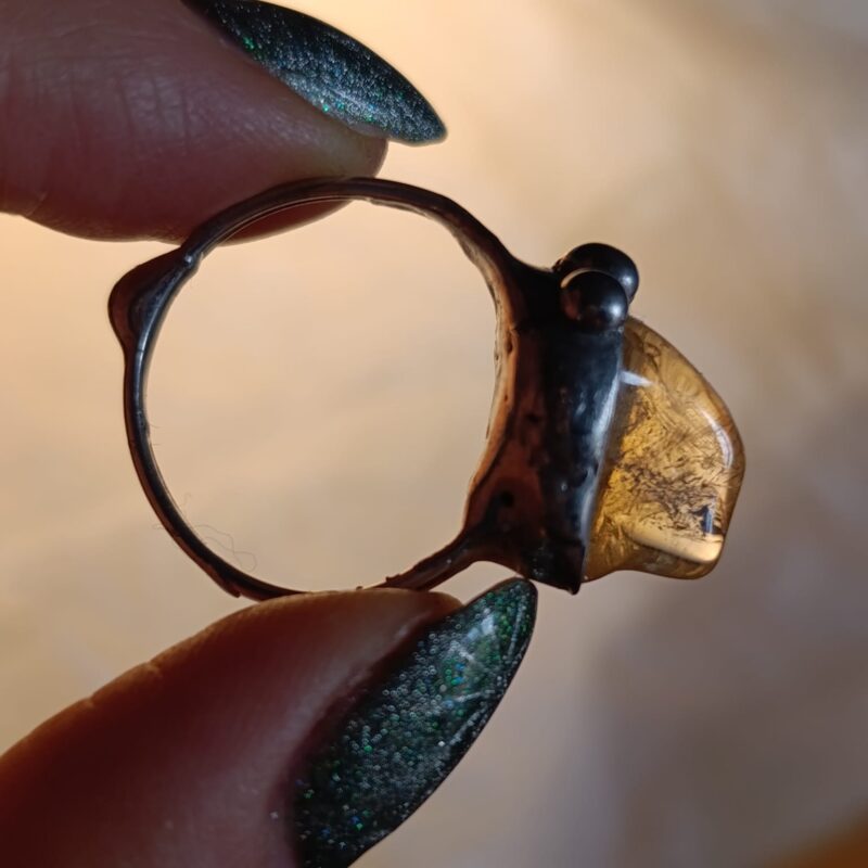 Prsten Citrine Shark obvod 63,5mm